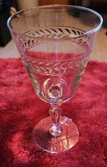VTG Libbey Rock Sharpe Jefferson Wine Water Stemware Glass 7 Inch Star Base