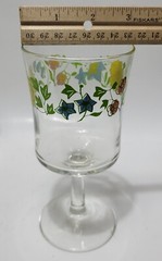 4 Vintage Corelle Expressions Meadow Stemware/ Goblet
