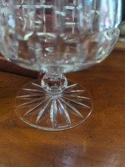 Pair Ceska Crystal Brandy Snifter Snifers Glass Set 2