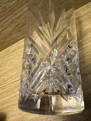 1 Cristal D’Arques Durand Masquerade Pattern Crystal Flat Tumbler Discontinued