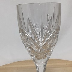 TWO GORHAM LADY ANNE Signature ICED TEA GLASSES 7 3/4″ Blown Glass CRYSTAL