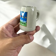 Official Oktoberfest 2000 Munchen Sunburst Original Mumchmer Shot Glass W Handle