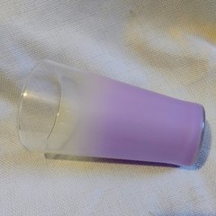 Vintage West Virginia Blendo Lavender Purple Orchid Flat Tumbler Drinking Glass