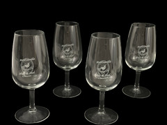 4 ARC France Crystal Wine Glasses From The McMinnville Wine Food Classic