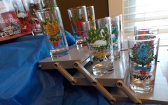 Set 11 American Glass by Indiana Glass Twelve Days of Christmas 12oz Glasses