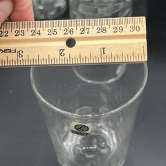 VTG Libbey Block Cut Glassware Pattern C-1180 Drinking Glasses 5.5″ Set of 8