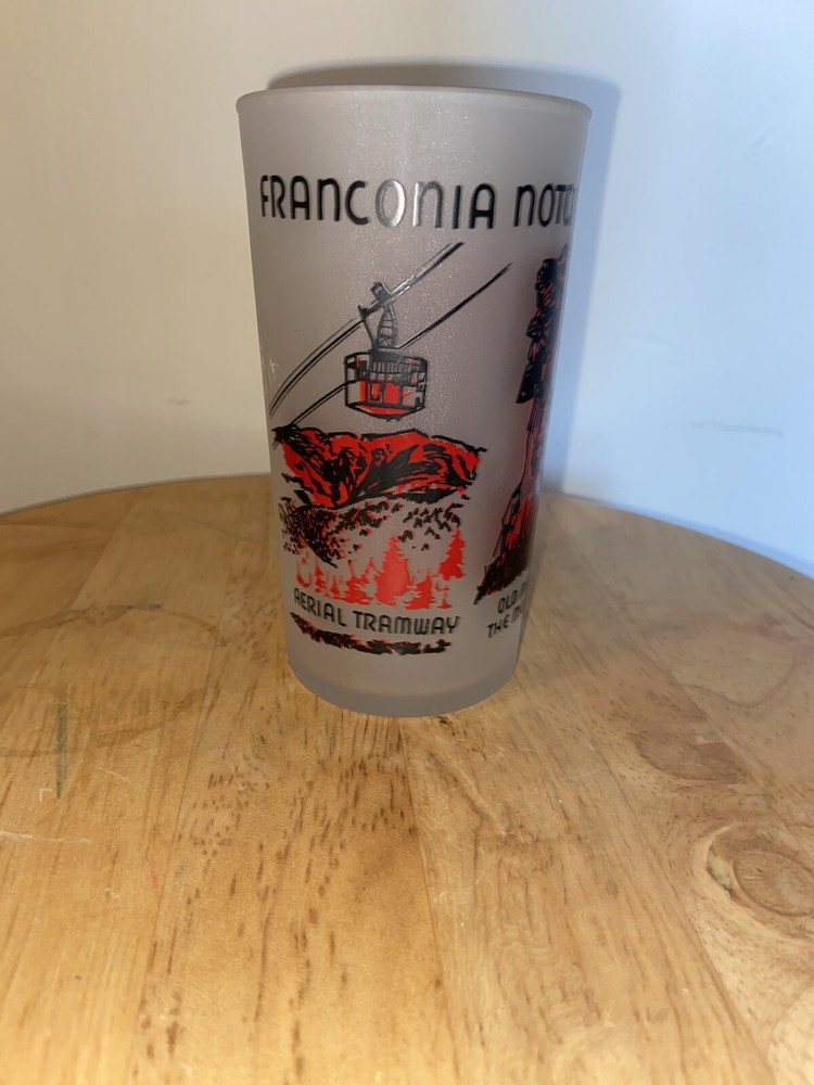 Vintage Hazel Atlas Franconia Notch New Hampshire Souvenir Glass