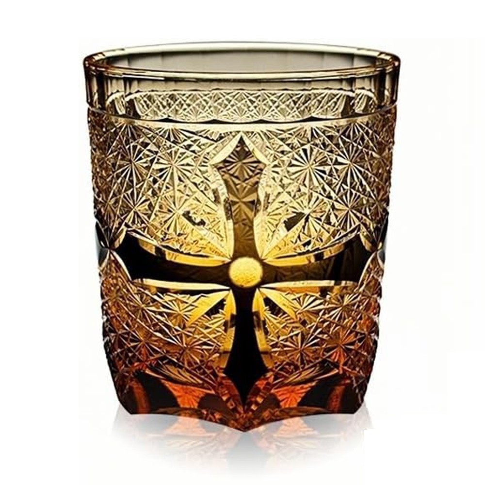 Bohemian Style Crystal Glass Hand Cut Glass Kiriko Christmas Glass 260ml/(9oz)