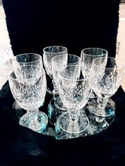 RARE WATERFORD»KILCASH»WATER GOBLET, 5 1/4″H, EXCELLENT CONDITION, 7 AVAILABLE