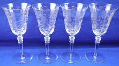 Rock Sharpe 2010-4 (4) water Goblets, 7 3/4″ (S10)