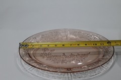 Vintage Federal Glass Company – Oval Serving Platter Sharon Cabbage Rose #1