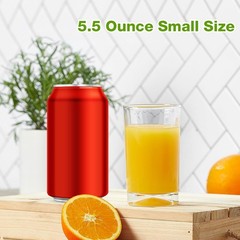 Durable 6-Piece Set of 5.5 oz Clear Juice Glasses – Stylish & Practical