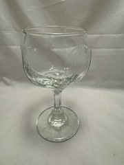 Libbey Chilvalry Clear Wine Goblet Glass Set of 5 stemware 5 1/4” Textured RARE