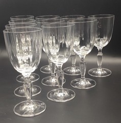 Villeroy & Boch Malindi (10) Crystal Wine Glasses Water Goblets Glasses 7”