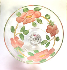 Vtg Franciscan Desert Rose Goblet Imperial Glass 5 inch RAREST size to find
