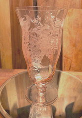Tiffin Pink Pheasant large iced tea/water glass