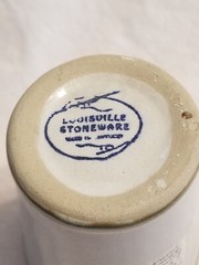 Vtg Louisville Pottery Kentucky Stoneware Mint Julep Cup Santa Claus Mailbox