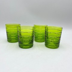 Nachtmann Skin Reseda Lime Green Crystal Old Fashioned Tumbler Set