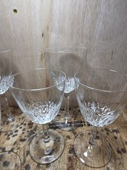 Set of 6 Wine Glass J.G. Durand, Cristal D’Arques and Luminarc Diamant Cryst