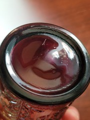 Pretty Amethyst Fenton Carnival Glass Fluffy Peacock Pattern Tumbler