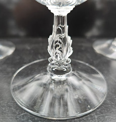 4 Cambridge Roselyn Low Sherbet Set Vintage Clear Floral Etch Drink Stemware Lot