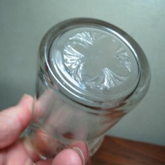 Hazel Atlas Royal Lace Clear 9 oz Tumbler 4 1/4 inch