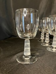 Rock Sharpe 1001-6 by Rock Sharpe – Ten Vintage Cube Stem Crystal Water Goblets