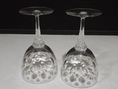 SET OF 2- Tiffin Franciscan USA Buckingham Wine Glasses Water Goblets