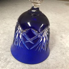 1 ~ Gorham Crystal CHERRYWOOD Cobalt Blue Wine Glass EXCELLENT Condition