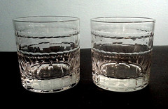 2 Imperial Glass Company Hampton Old Fashioned Rock Glass 3.25″ Tall