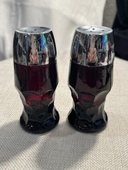 ruby red glassware set
