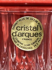 Set of 6 Longchamp 6 cl Durand Cristal D’arques 24% Lead Crystal Cordial Glasses