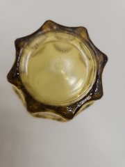 Vintage Hazel Atlas Amber Tumbler Glass, 1970s Reflections