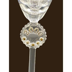 Vintage Millenium 2000 Champagne Flute Nachtmann Bleikristall 24% Germany Crysta