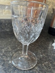 EAPG Doyle & Co. Flint Glass Goblet Pattern No. 33 Thumbprint And Diamond
