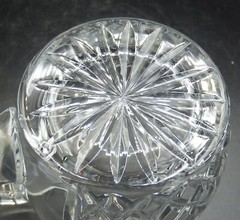 2 RARE Rogaska Gallia Crystal Beer Mugs 20 oz. Etched Cut Glass Flowers MINT!