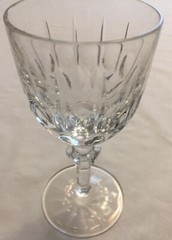 GORHAM Crystal Cut pattern WINE GLASS or GOBLET 6″ Tall X 2 3/4 EUC Stemware