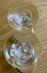 2 Steuben 7877 3.75″ Teardrop Baluster Cordial Shot Glasses George Thompson 1940