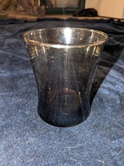 Vintage Anchor Hocking Linden Mocha Tumblers Smokey Brown 4″ ~ 12oz New Replace