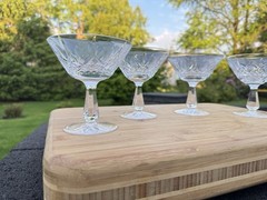 Waterford Kenmare Crystal Champagne Sherbet Coupe Glass 4-5/8” ~set Of 4
