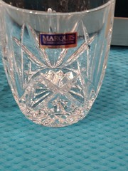 Waterford Marquis Brookside Oversized Crystal Double Old Fashioned Glasses Set 2