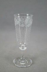 Set of 10 St Louis Saint Louis Engraved Floral & Dots Cordial Glasses Circa 1890