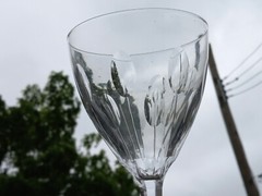 Val St. Lambert VSL Water Goblet Nestor Hamlet Late MCM 7-3/8″
