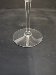 Vintage Etched Floral Stemware Wine Glasses – Clear Thin Glass – Set of 6 – 7”