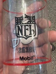 2 Vintage Libbey Brand San Francisco NFL Mobil Gas Promotional Drinking Glasses