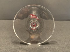 Stolzle Lausitz Red Hearts Champagne Glass/ Flute 9.5″