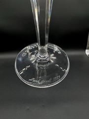Single Waterford Crystal Millennium Peace Dove Toasting Flute Champagne Glass