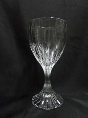 Mikasa Park Lane, Vertical Cuts: Water or Wine Goblet (s), 6 3/4″ Tall