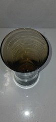 Anchor Hocking Linden Mocha smoky brown glass tumbler
