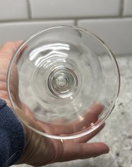 4 Vintage Hollow Stem Beer Glasses- 6.5”H, 3.5” Rim